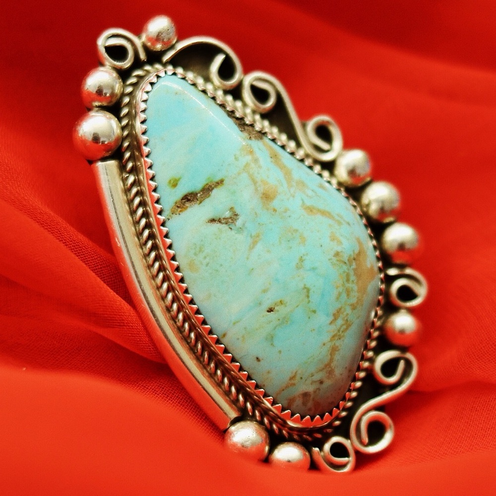 SOLD‼️ Leslie Nez Navajo Sterling Large Ring - Picture 1 of 7
